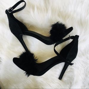 Forever 21 Fur Heeled Pumps
